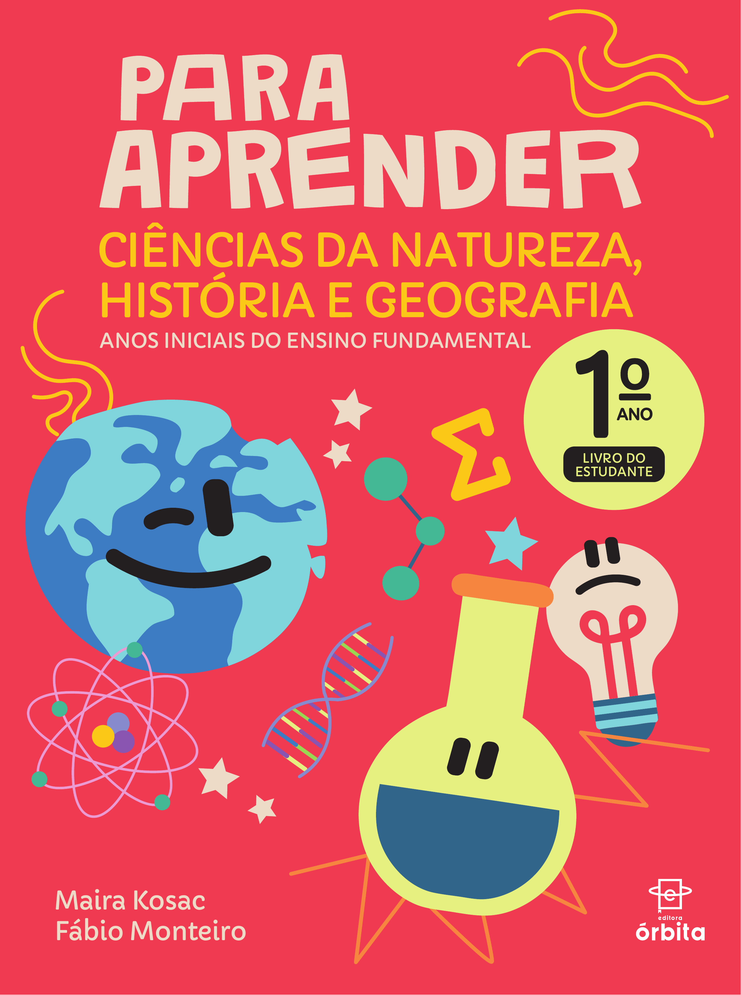 Capa de Ciências da Natureza, História e Geografia, 1º ano